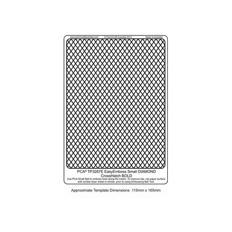 (TP3267E)EMBOSSING EasyEmboss Small DIAMOND CrossHatch - BOLD