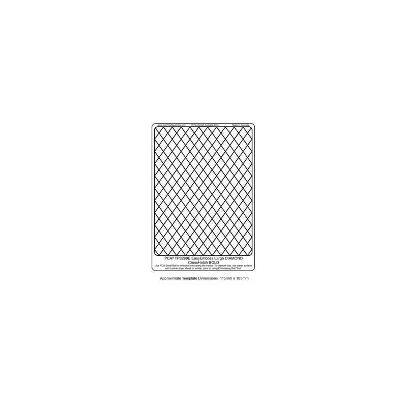 (TP3269E)EMBOSSING EasyEmboss Large DIAMOND CrossHatch - BOLD