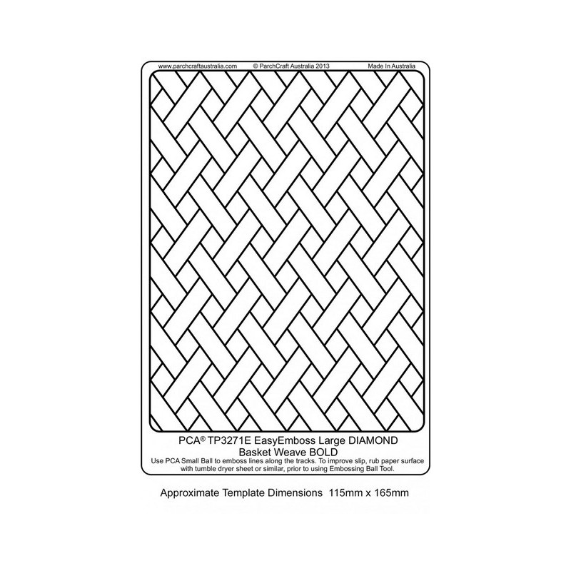 (TP3271E)EMBOSSING EasyEmboss Large DIAMOND Basket Weave - BOLD