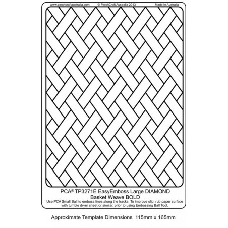 (TP3271E)EMBOSSING EasyEmboss Large DIAMOND Basket Weave - BOLD