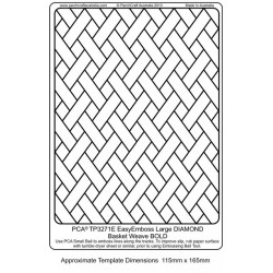 (TP3271E)EMBOSSING EasyEmboss Large DIAMOND Basket Weave - BOLD