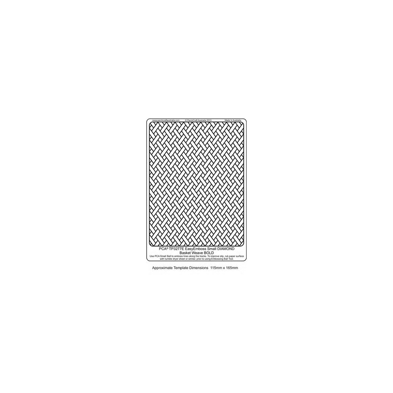 (TP3277E)EMBOSSING EasyEmboss Small DIAMOND Basket Weave - BOLD