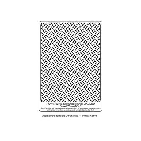 (TP3277E)EMBOSSING EasyEmboss Small DIAMOND Basket Weave - BOLD