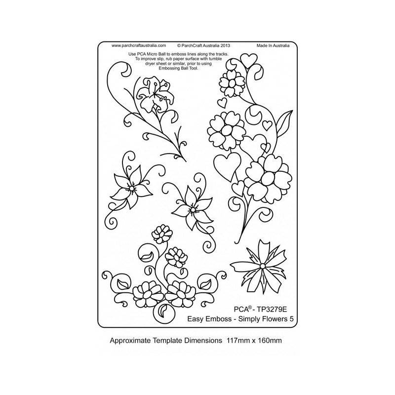 (TP3279E)EMBOSSING EasyEmboss - Simply Flowers 5