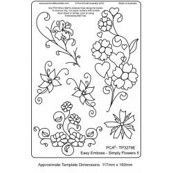 (TP3279E)EMBOSSING EasyEmboss - Simply Flowers 5