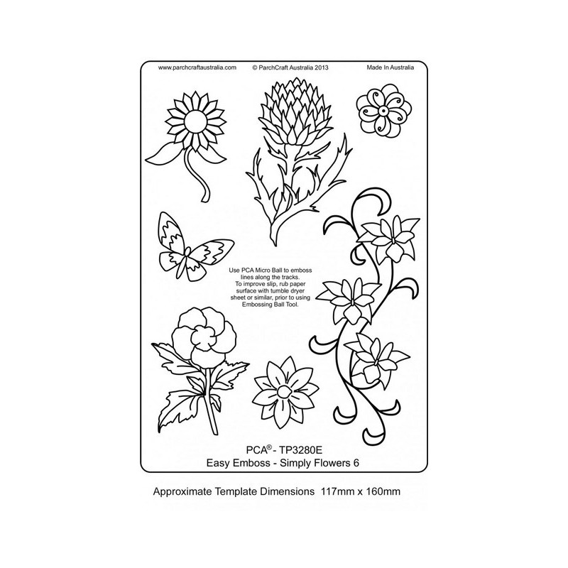 (TP3280E)EMBOSSING EasyEmboss - Simply Flowers 6