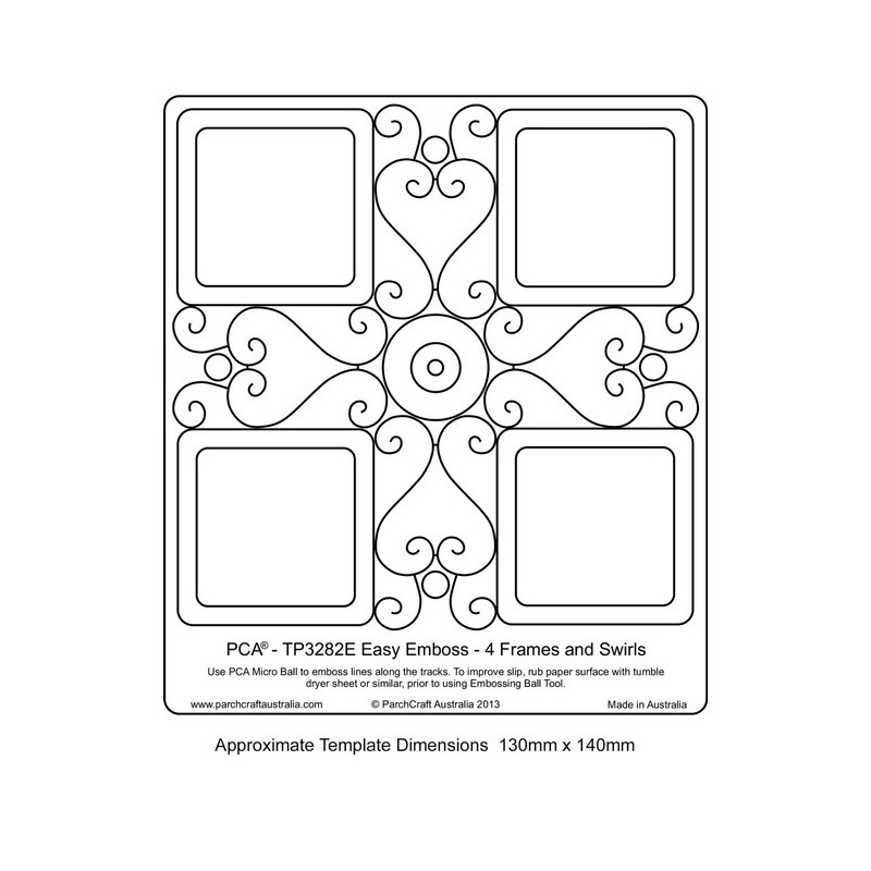 (TP3282E)EMBOSSING EasyEmboss 4 Frames & Swirls