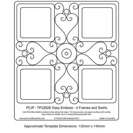 (TP3282E)EMBOSSING EasyEmboss 4 Frames & Swirls