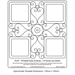 (TP3282E)EMBOSSING EasyEmboss 4 Frames & Swirls