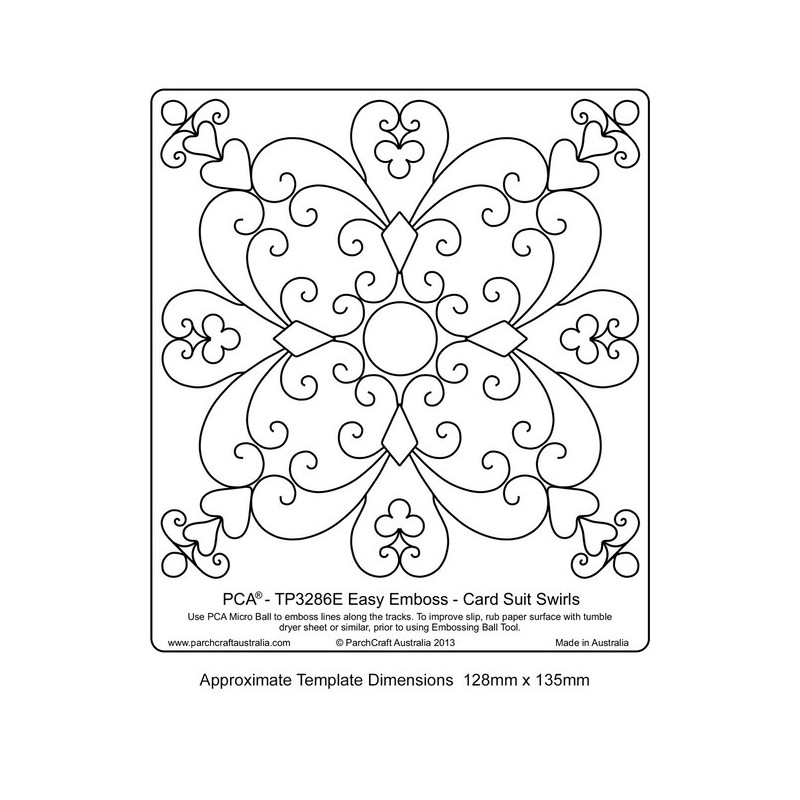 (TP3286E)EMBOSSING EasyEmboss Card Suit Swirls