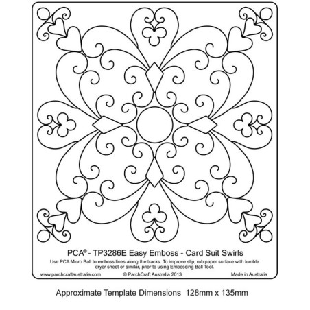 (TP3286E)EMBOSSING EasyEmboss Card Suit Swirls