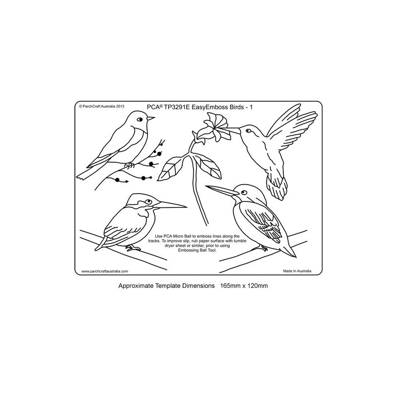 (TP3291E)EMBOSSING EasyEmboss Birds - 1