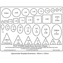 (TP3289E)EMBOSSING EasyEmboss Geometric Shapes - 1