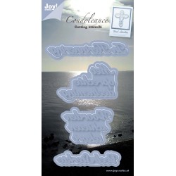 (6002/0239)Cutting & Embossing stencil condolence NL