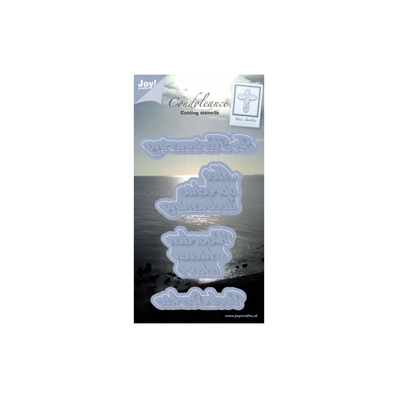 (6002/0239)Cutting & Embossing stencil condolence NL