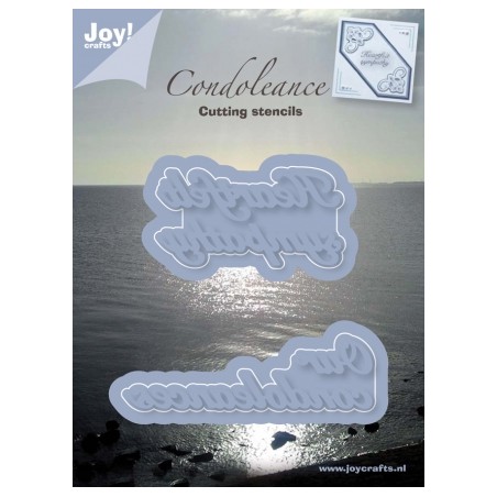 (6002/0241)Cutting & Embossing stencil condoleances ENG