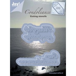 (6002/0241)Cutting & Embossing stencil condolence ENG