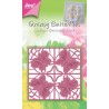 (6002/0243)Cutting & Embossing stencil square butterfly