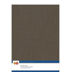 (LKK-A433)Linen Cardstock - A4 - Chocolate brown