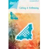 (6002/0261)Cutting & Embossing stencil corner Lily