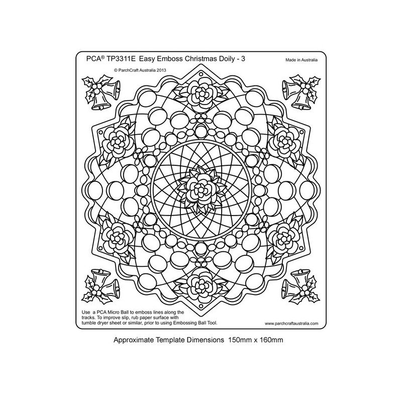 (TP3311E)EMBOSSING EasyEmboss Christmas Doily 3