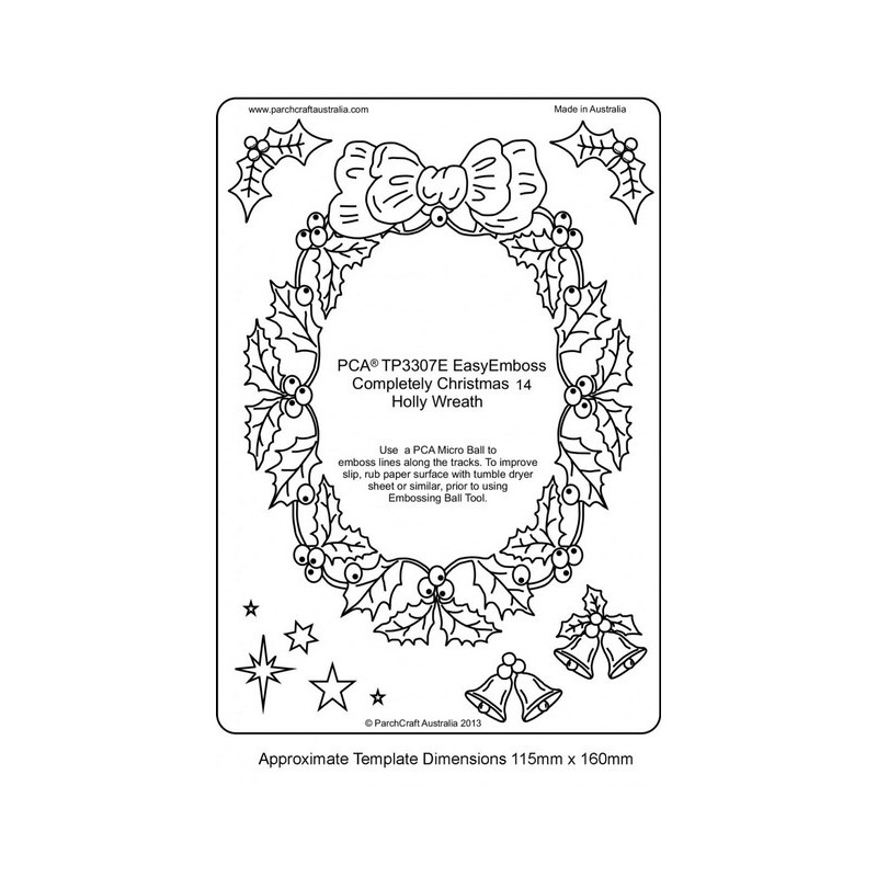 (TP3307E)Completely Christmas 14 - Holly Wreath