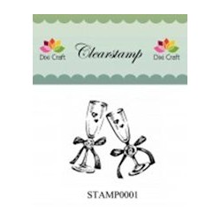 Dixi Clear Stamp wedding glasses (STAMP0001)