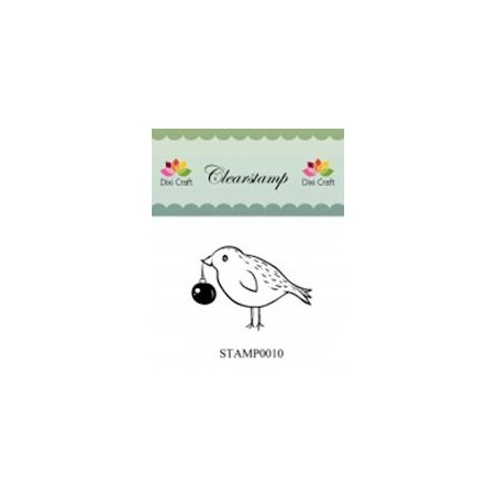 (STAMP0010)Dixi Clear Stamp christmas bird