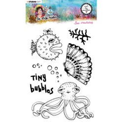 (ABM-SFT-STAMP13)Studio light ABM Clear Stamp Sea creatures So-Fish-Ticated nr.13