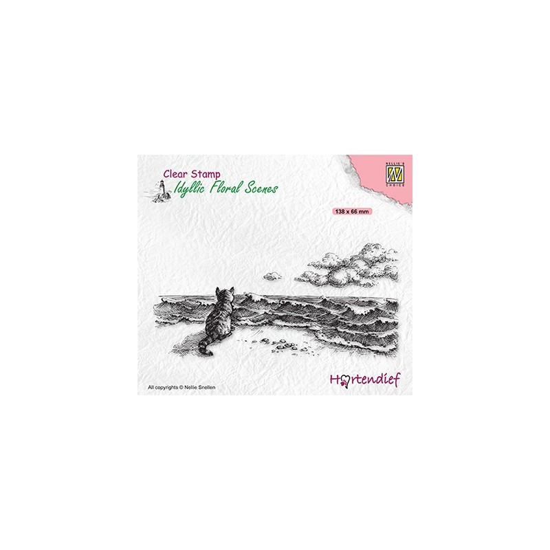 (IFS042)Nellie`s Choice Clearstamp - Idyllic Floral Missing you