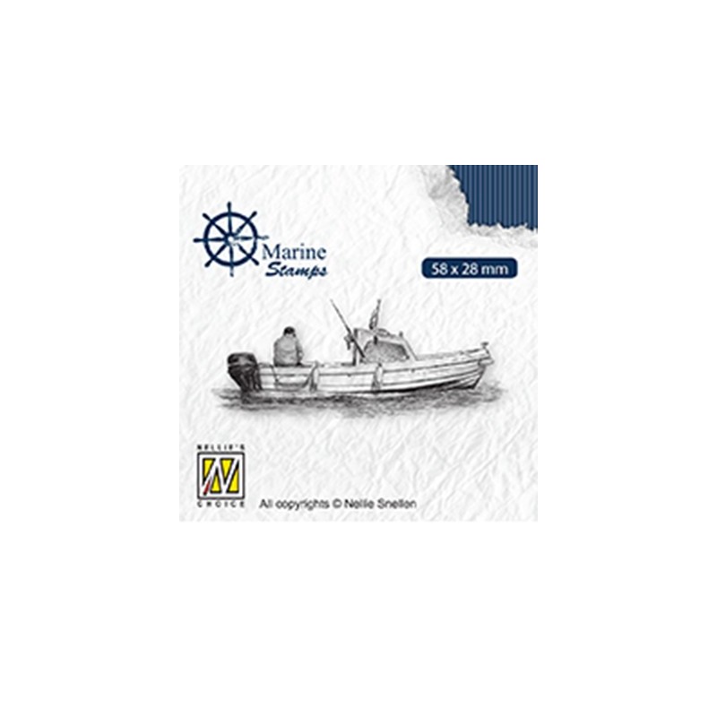 (VCS001)Nellie`s Choice Clearstamp - Maritime Boat