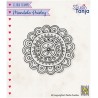 (CSMAN009)Nellie`s Choice Clearstamp - Mandala's Paisley flower