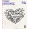 (CSMAN012)Nellie`s Choice Clearstamp - Mandala's Paisley heart