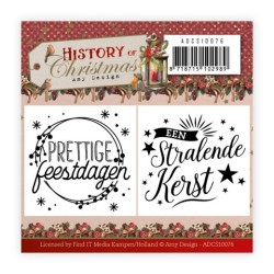 (ADCS10076)Mini Clear Stamps Set - Amy Design - History of Christmas