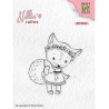 (NCCS014)Nellie`s Choice Clearstamp - Christmas Foxy Christmas lady