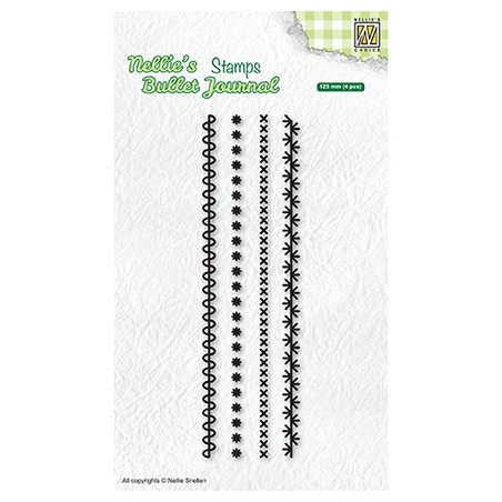 (NBJCS001)Nellie`s Choice Clearstamp - Set of borders-1