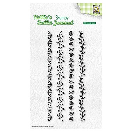 (NBJCS002)Nellie`s Choice Clearstamp - Set of borders-2