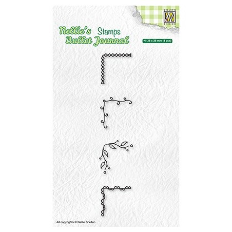 (NBJCS004)Nellie`s Choice Clearstamp - Set of corners-1