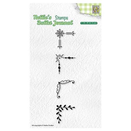 (NBJCS005)Nellie`s Choice Clearstamp - Set of corners-2