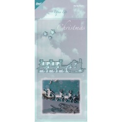 (6003/2006)Cutting & Embossing stencil horse-sleigh