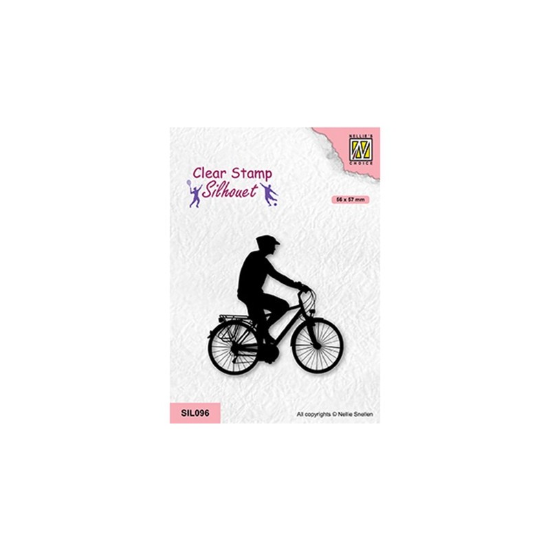 (SIL096)Nellie`s Choice Clearstamp - Cycling