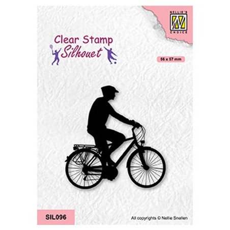 (SIL096)Nellie`s Choice Clearstamp - Cycling