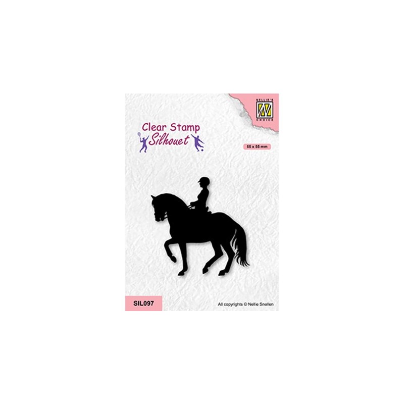 (SIL097)Nellie`s Choice Clearstamp - Equestrian sport