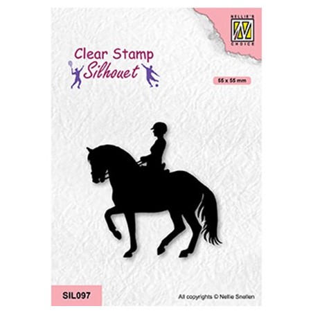 (SIL097)Nellie`s Choice Clearstamp - Equestrian sport