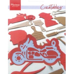 (LR0287)Creatables stencil motorbike