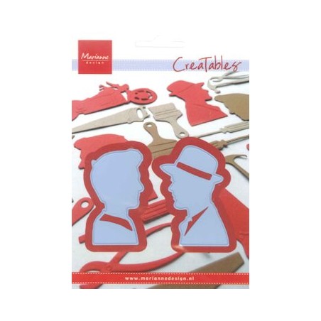 (LR0289)Creatables stencil silhouet man