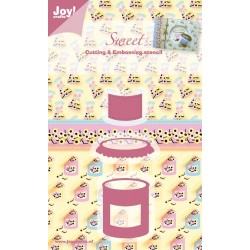 (6002/0311)Cutting & Embossing stencil candy jar