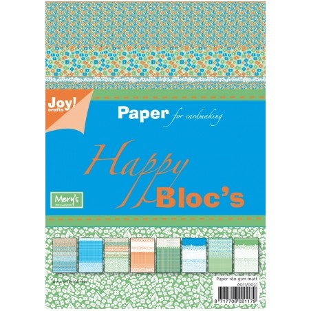 (6011/0031)Papier bloc 15X21 cm happy