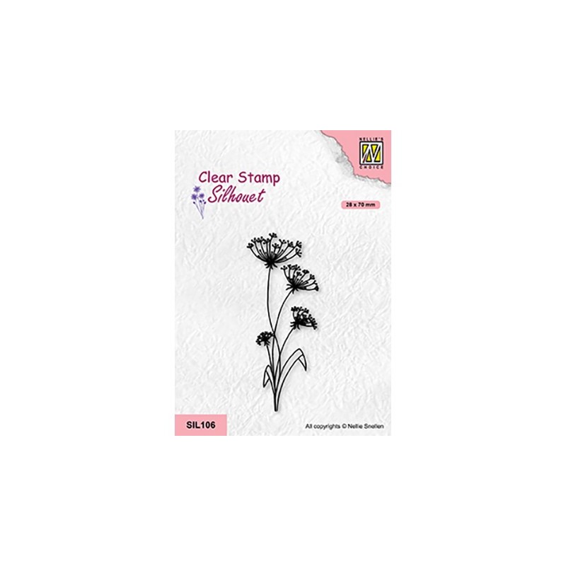 (SIL106)Nellie`s Choice Clearstamp - Flowers-19