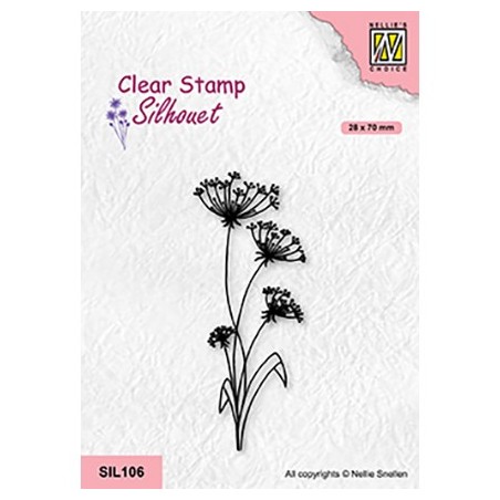 (SIL106)Nellie`s Choice Clearstamp - Flowers-19